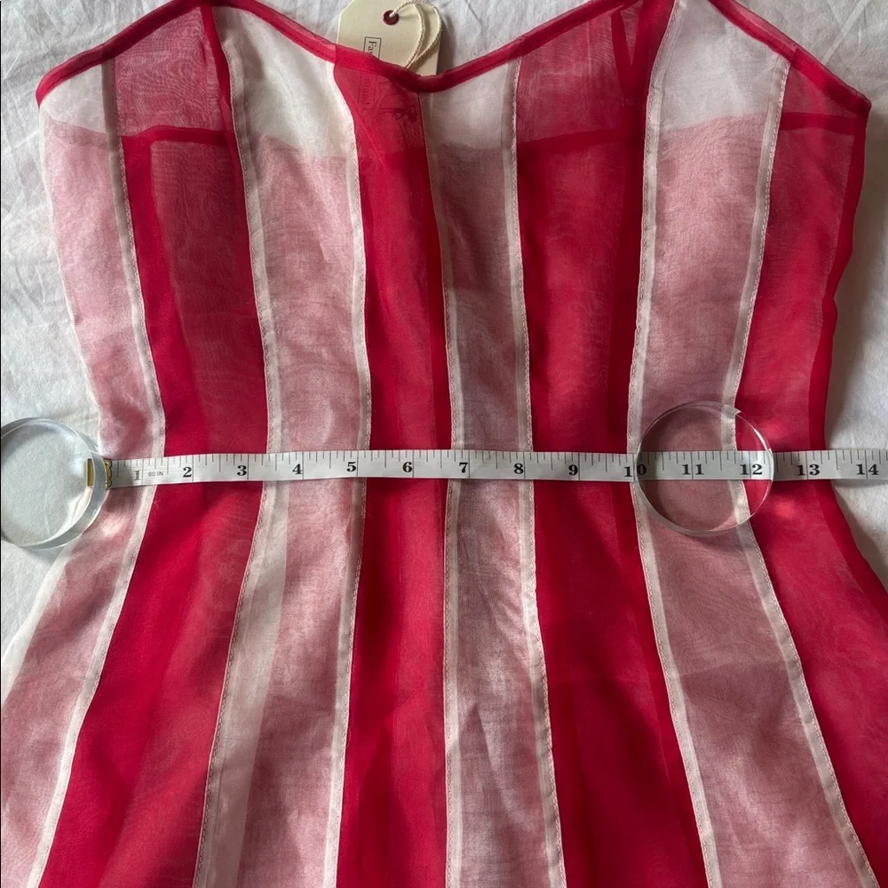 NWT Fashion Brand Company Red/White Stripe Mini - Picture 9 of 13